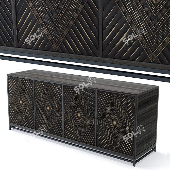 Marina Villiers Ethnic Chest 3D model image 2