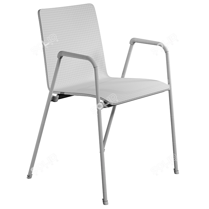 Classic Thonet S 260 F 3D model image 2