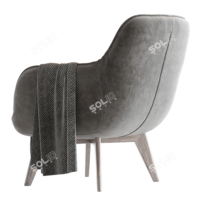 Modern 2016 Noah Armchair Model 3D model image 3