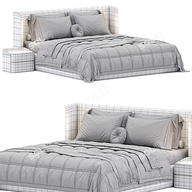 Luxury Master Bed 2015 Collection 3D model image 4