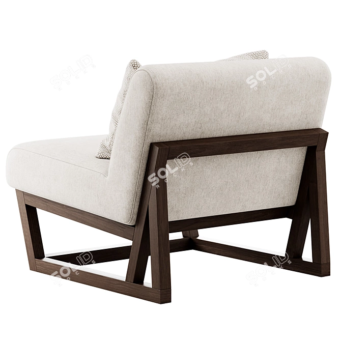 Title: Leonie Lounge Chair 3D Model 3D model image 5