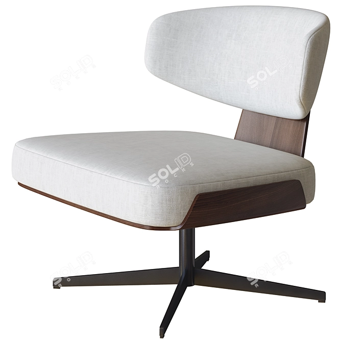 Modern 3D Olos Armchair Model 3D model image 1