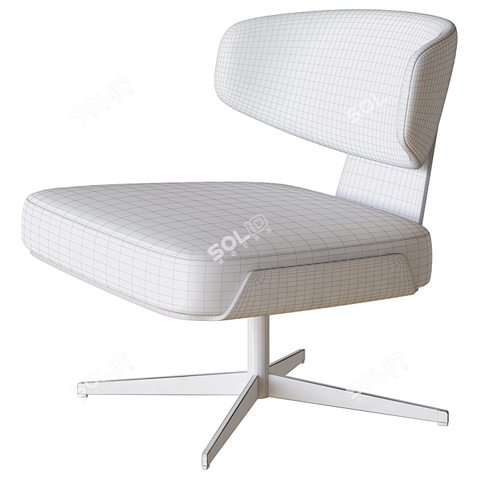 Modern 3D Olos Armchair Model 3D model image 4