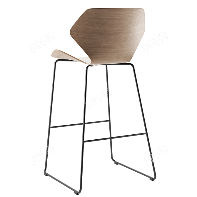  sleek barstool by Davis 3D model image 6