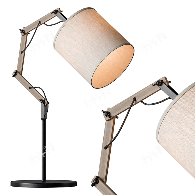  Adjustable Desk Lamp Light 3D model image 1