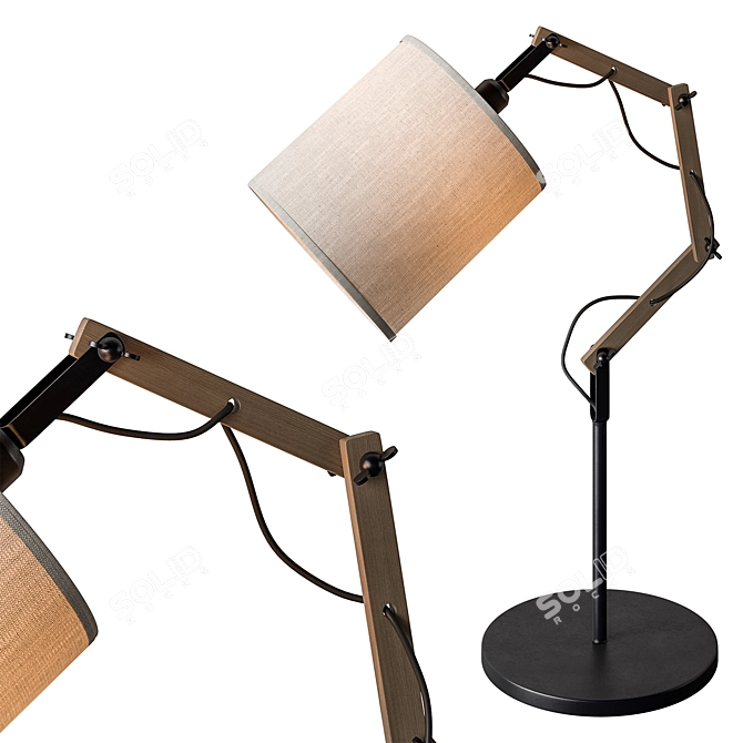  Adjustable Desk Lamp Light 3D model image 2