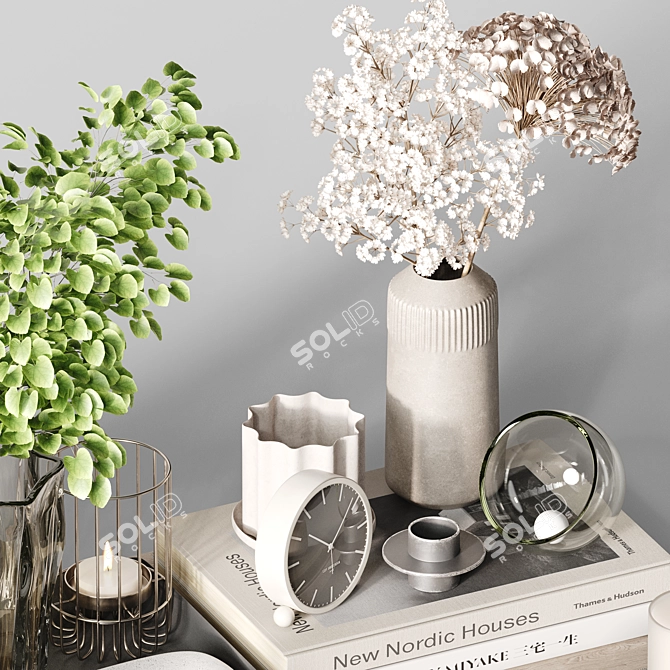 Elegant Decorative Set H71 3D model image 2