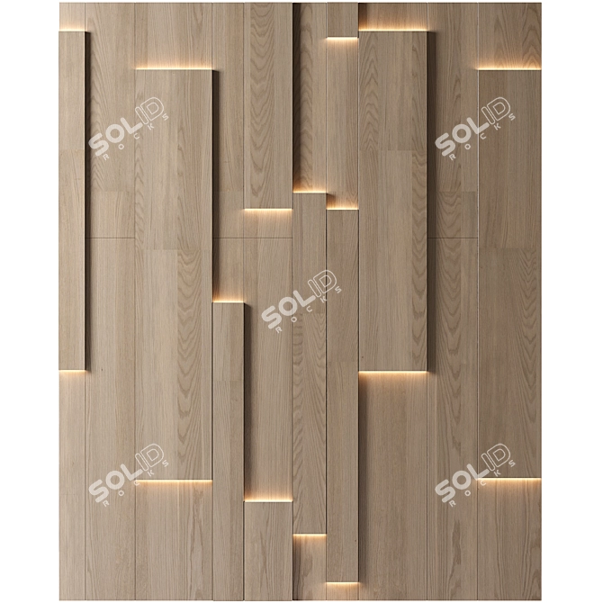 Modern Decor Panel Design 3D model image 1