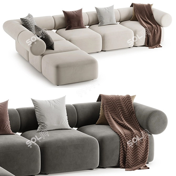 Annud OFFO Modular Sofa 5-in-1 3D model image 1