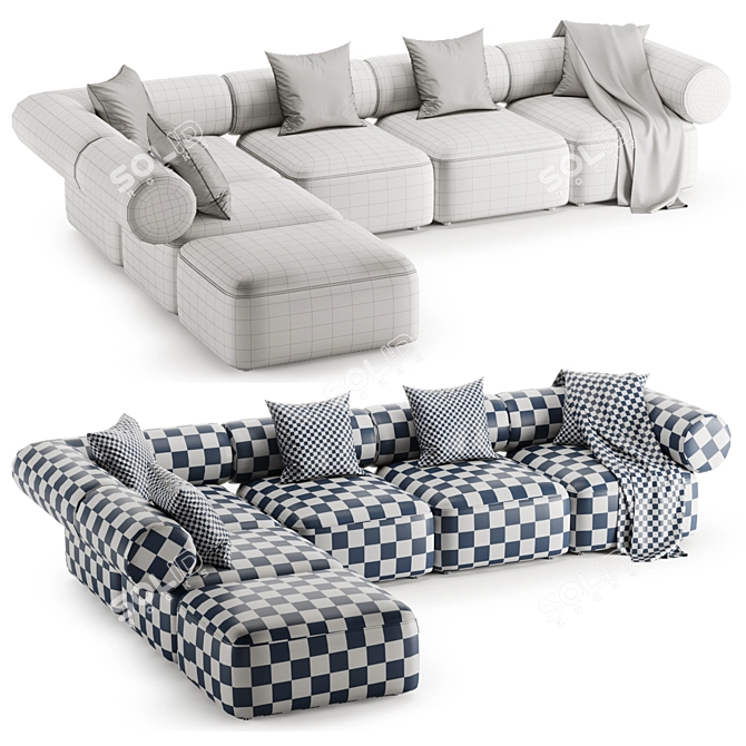 Annud OFFO Modular Sofa 5-in-1 3D model image 4