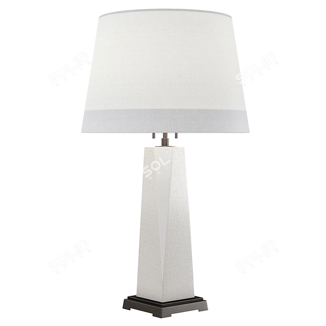 Sleek Draper Table Lamp 3D model image 1