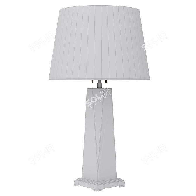 Sleek Draper Table Lamp 3D model image 2