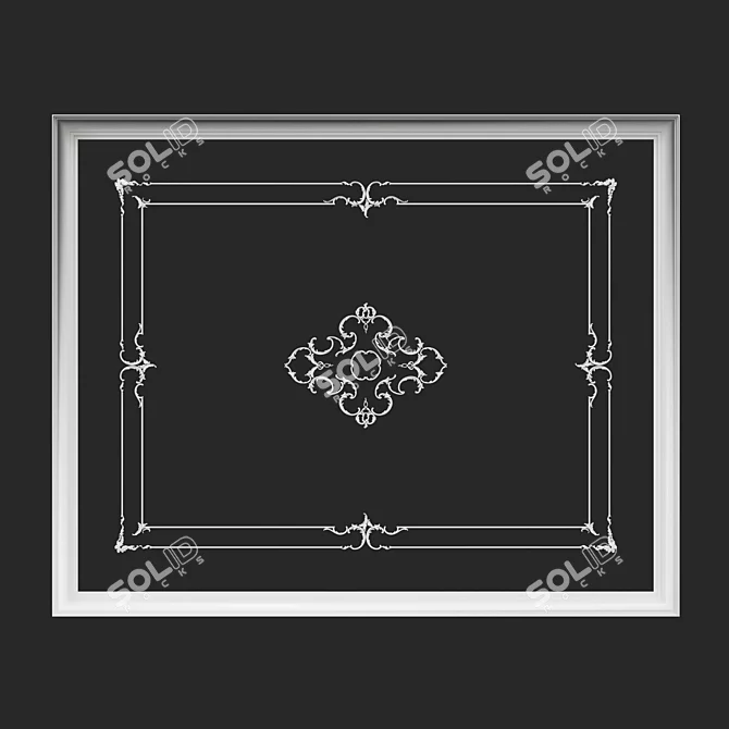 RODECOR Rastrelli Designer Ceiling Ornament 3D model image 2