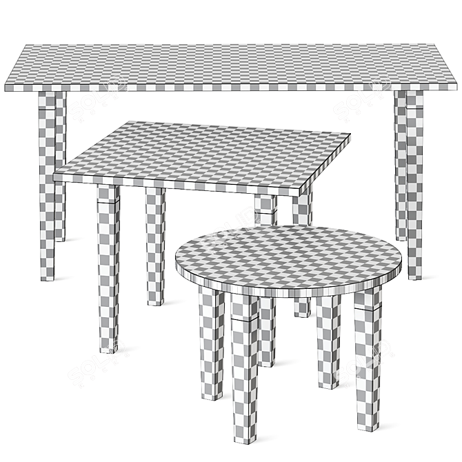 Multifunctional Kalmia Kinnarps Tables 3D model image 5