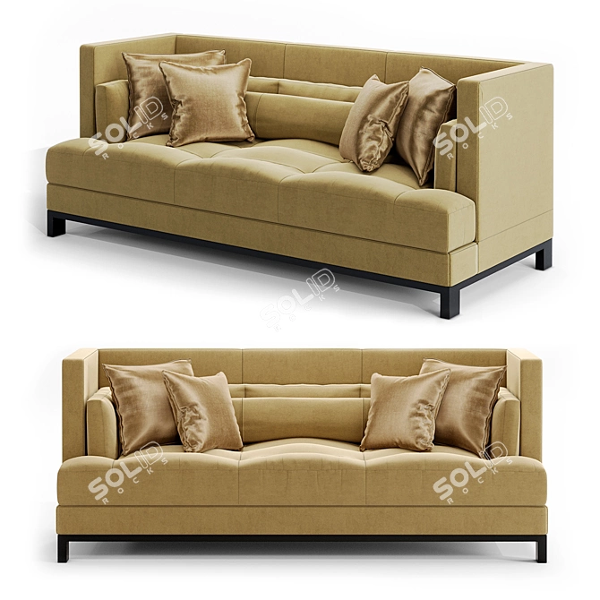 Dunne Daybed by Troscan Design 3D model image 1