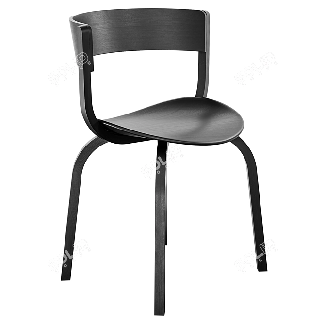 Thonet 404F Chair: Versatile Elegance 3D model image 1