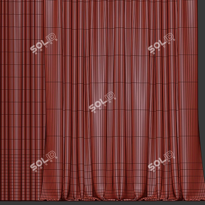 Deco Mesh Curtain Design 3D model image 5