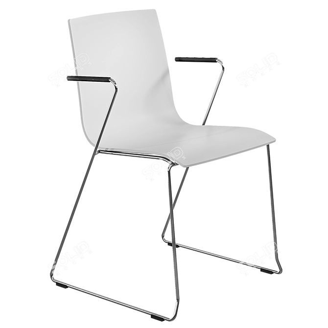 Modern Stacking Chair S 180 3D model image 1