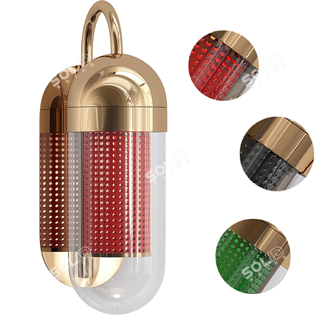 Modern Denver Wall Lamp Design 3D model image 2