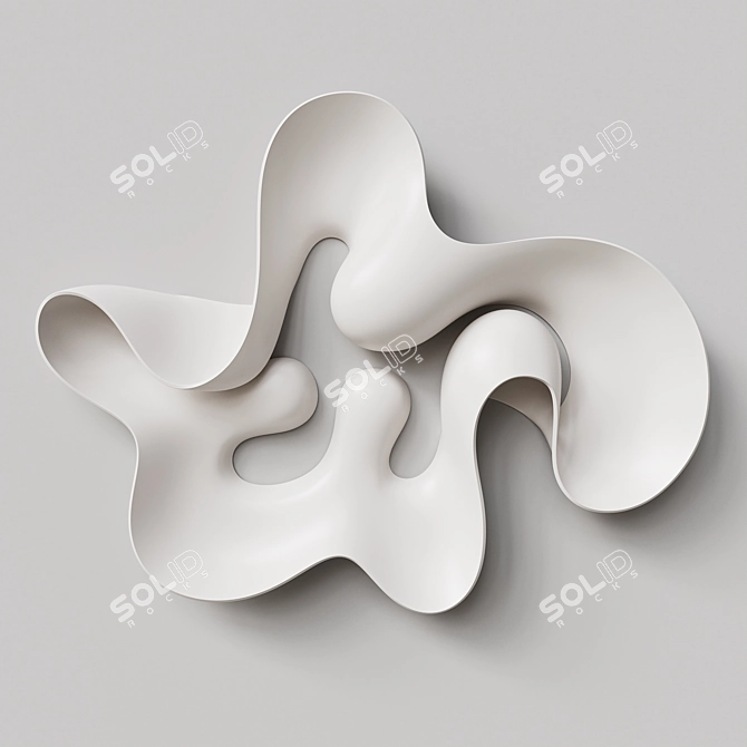 Ethereal Abstract Sculpture by Eva Hild 3D model image 1