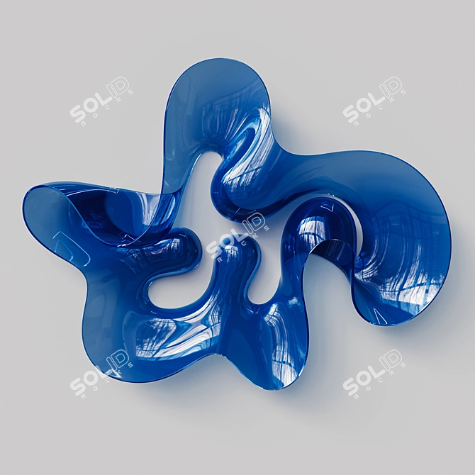 Ethereal Abstract Sculpture by Eva Hild 3D model image 4