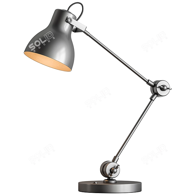  Adjustable Desk Light Fixture 3D model image 3