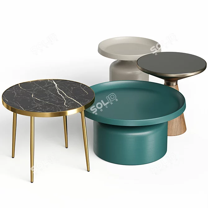 Customizable Coffee Tables Cosmo 3D model image 2