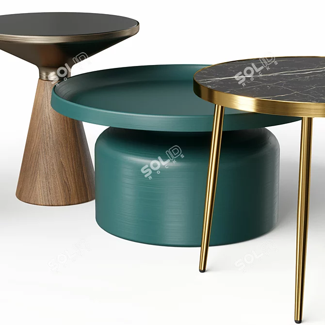 Customizable Coffee Tables Cosmo 3D model image 3