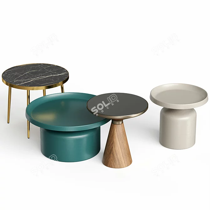 Customizable Coffee Tables Cosmo 3D model image 5