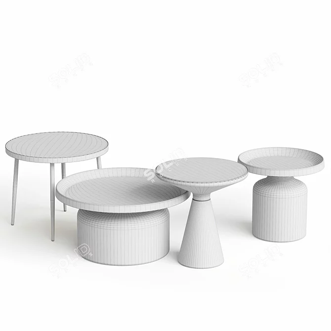 Customizable Coffee Tables Cosmo 3D model image 6