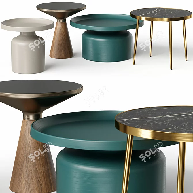 Customizable Coffee Tables Cosmo 3D model image 9