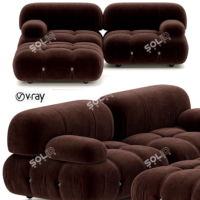 BB Italia Camaleonda 3-Seater Sofa 3D model image 1