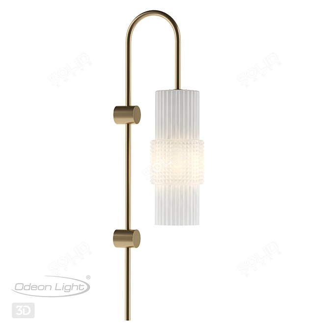 Modern Pimpa Black Wall Sconce 3D model image 5