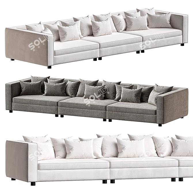 Malin Modular Sofa Set 3D model image 1