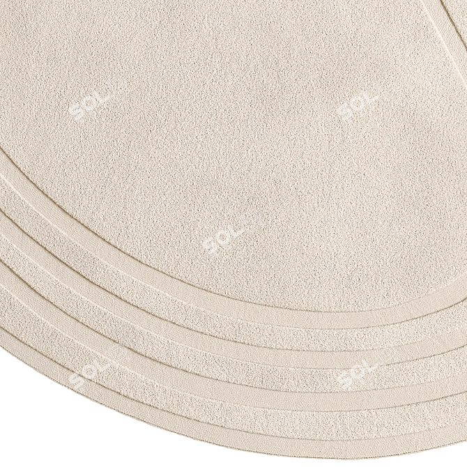 Plush Halle Rug Collection 3D model image 4