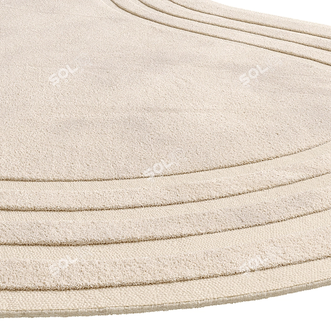 Plush Halle Rug Collection 3D model image 5