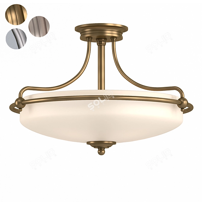 Quoizel Griffin Ceiling Light Fixture 3D model image 2