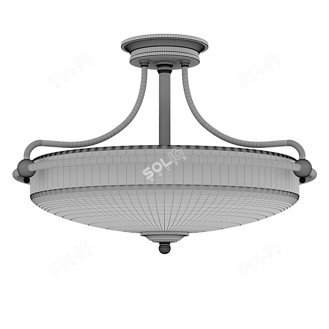 Quoizel Griffin Ceiling Light Fixture 3D model image 4
