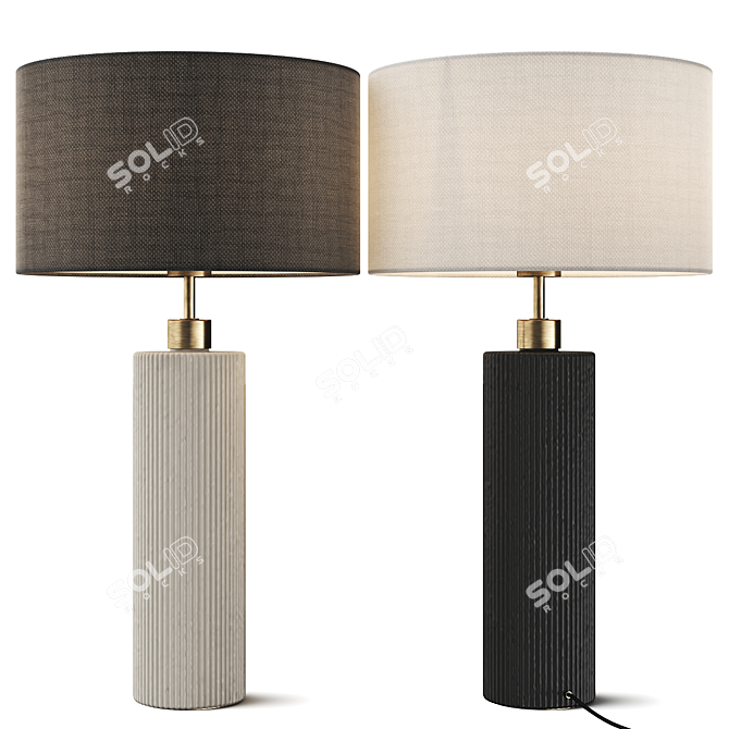 Elegant Linah Table Lamp Design 3D model image 1