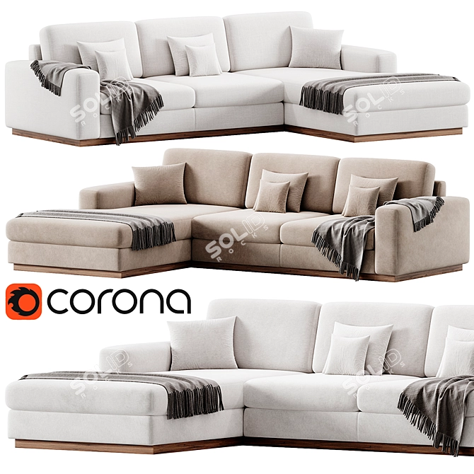 Bolia Sepia 4-Seater Sofa 3D model image 1