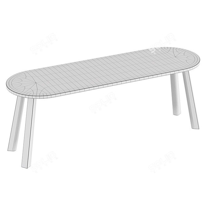 BuzziSpace Buzzimilk Bench 3D model image 3