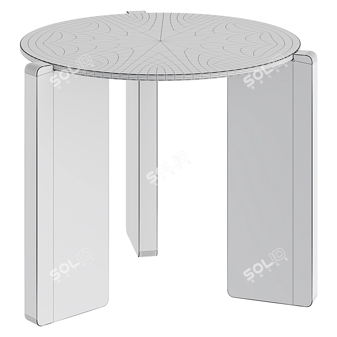  Greenwich Coffee Table in Oak 3D model image 3