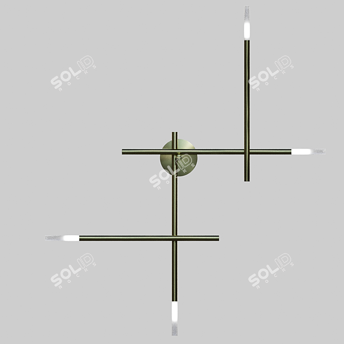 Modern Wall Lamp Traverse Wall Lux 3D model image 2