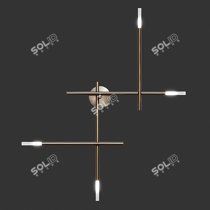 Modern Wall Lamp Traverse Wall Lux 3D model image 6