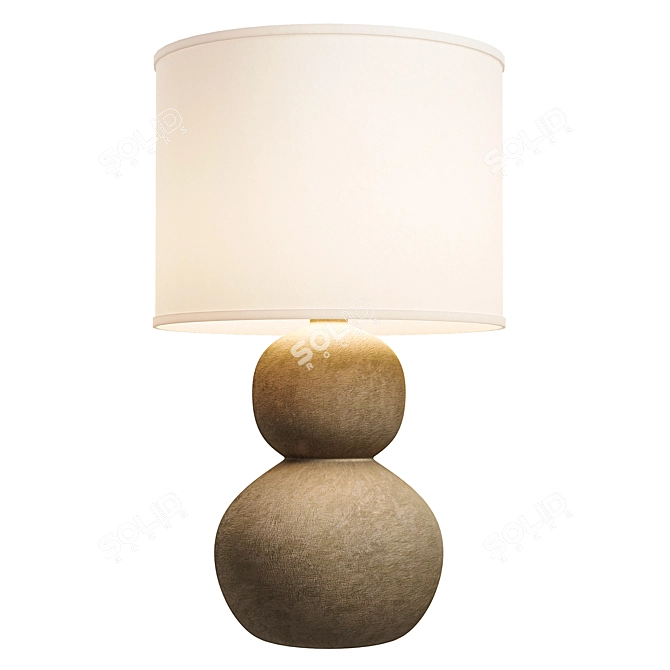 Stone Age Stack Table Lamp 3D model image 2