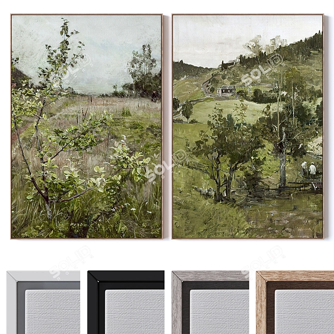 GalleryWall Art Frame Set 3D model image 1