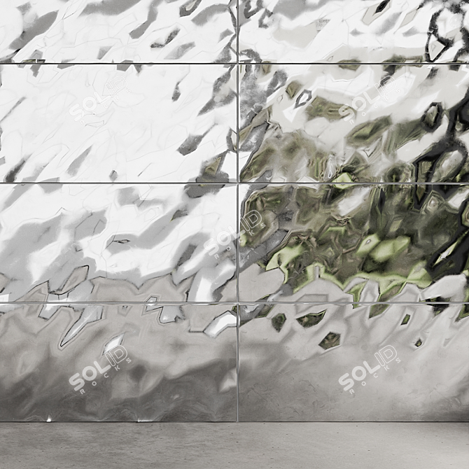 Porcelanosa Sea Collection Tiles: Wave-Inspired Design 3D model image 3