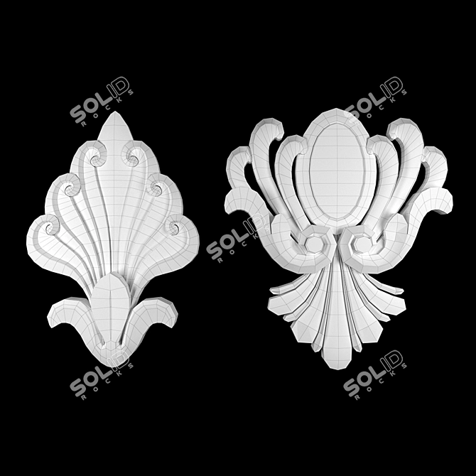 Luxury 3D Max Ornament Model 3D model image 4