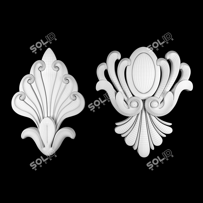 Luxury 3D Max Ornament Model 3D model image 5