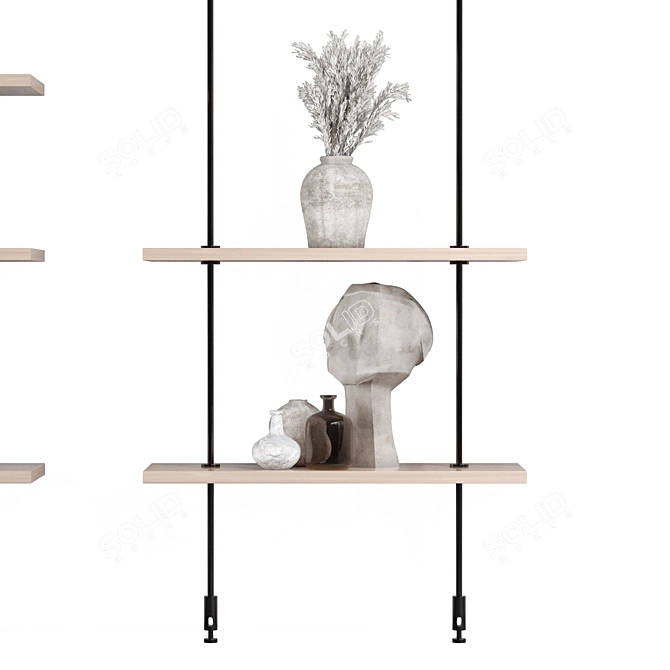 Industrial Rack Shelf 3D Model 3D model image 7